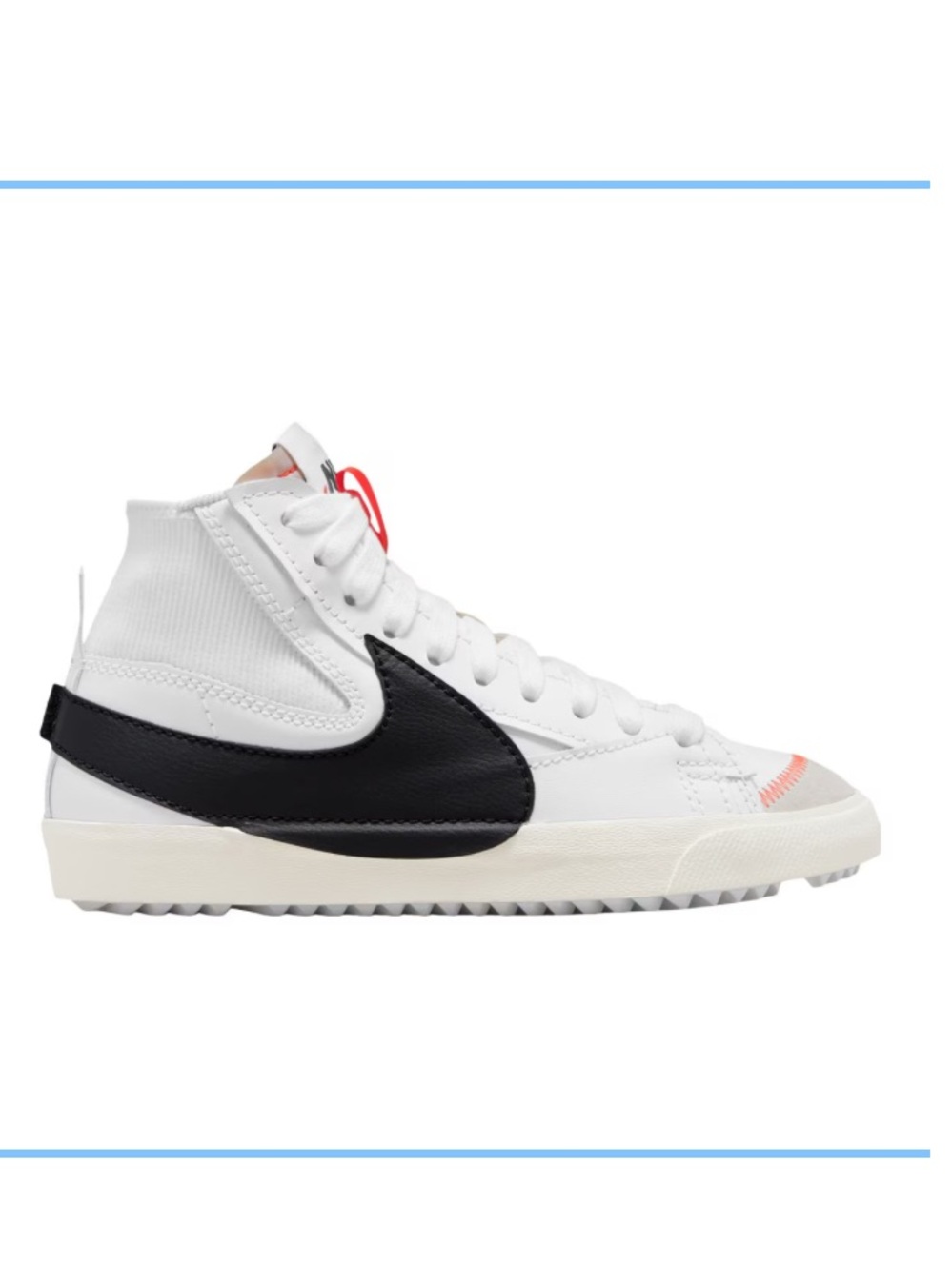 Nike Men's Blazer Mid 77 Jumbo Shoes size 8 white black